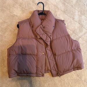 Brown Lululemon Wunder Puff Super-Cropped Vest